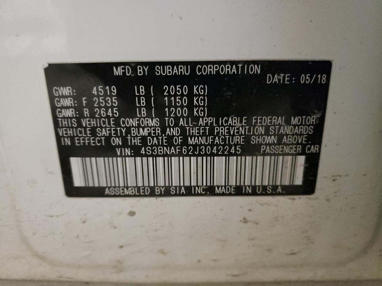 2018 Subaru Legacy - Image 12