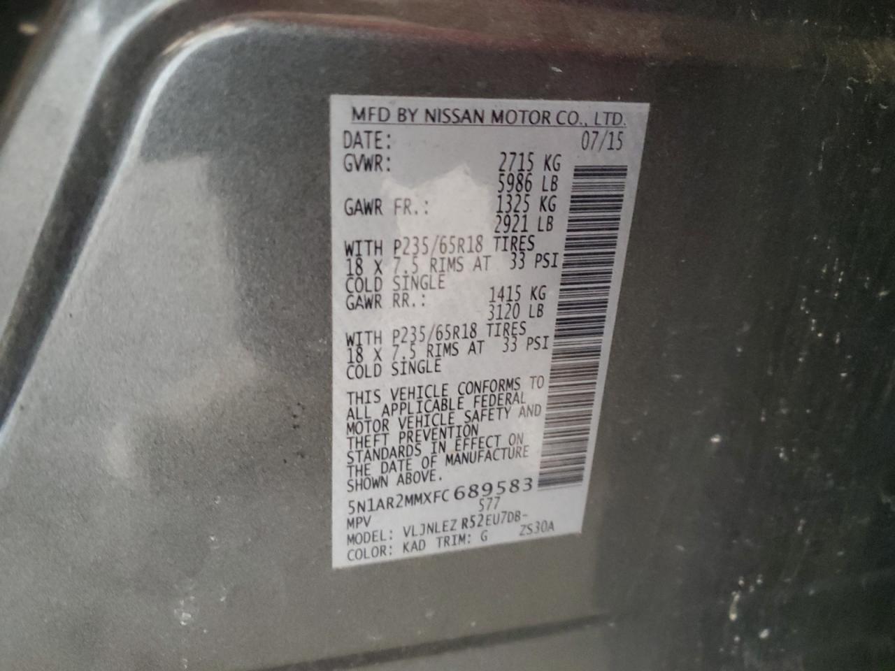 2015 Nissan Pathfinder - Image 14