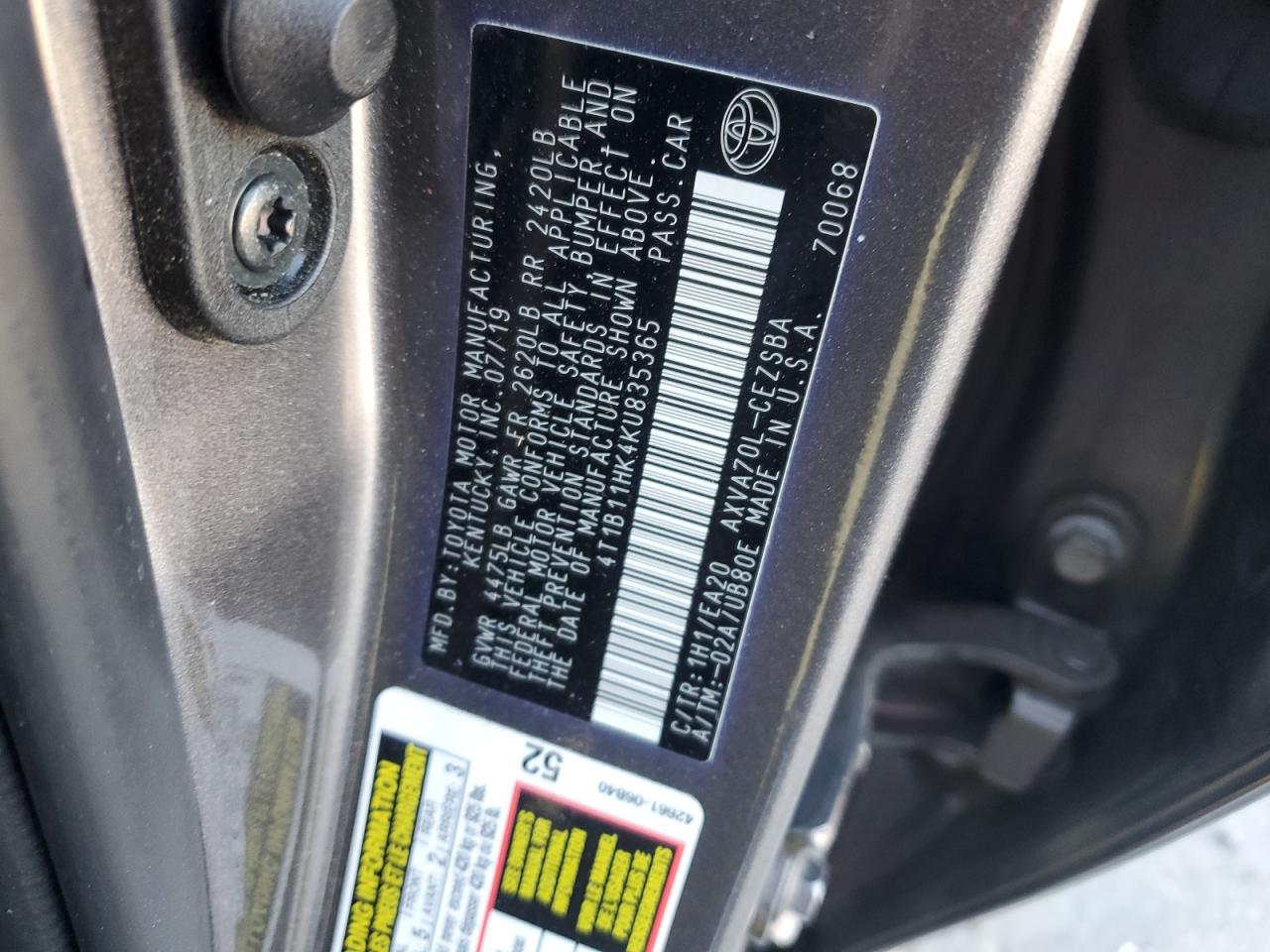 2019 Toyota Camry - Image 14