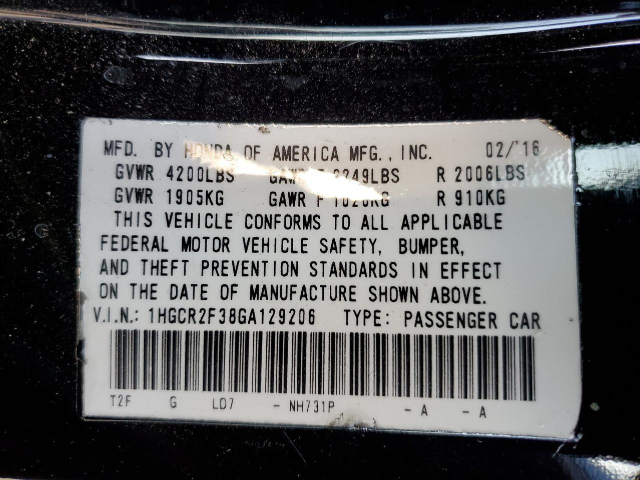 2016 Honda Accord - Image 15