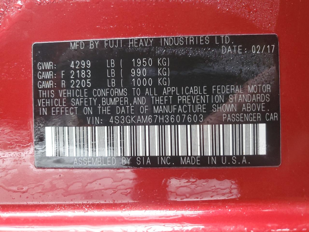 2017 Subaru Impreza - Image 12