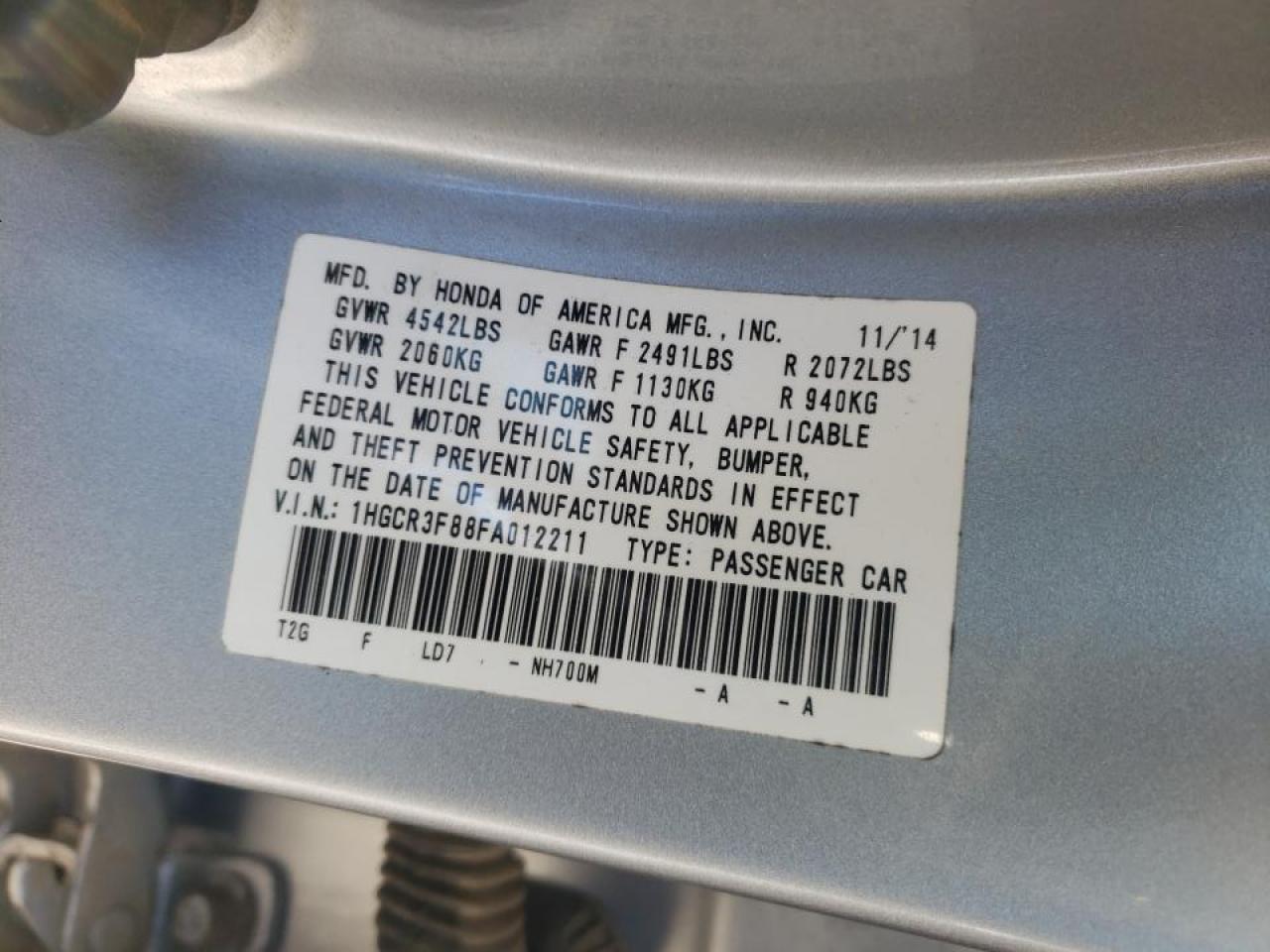 2015 Honda Accord - Image 14
