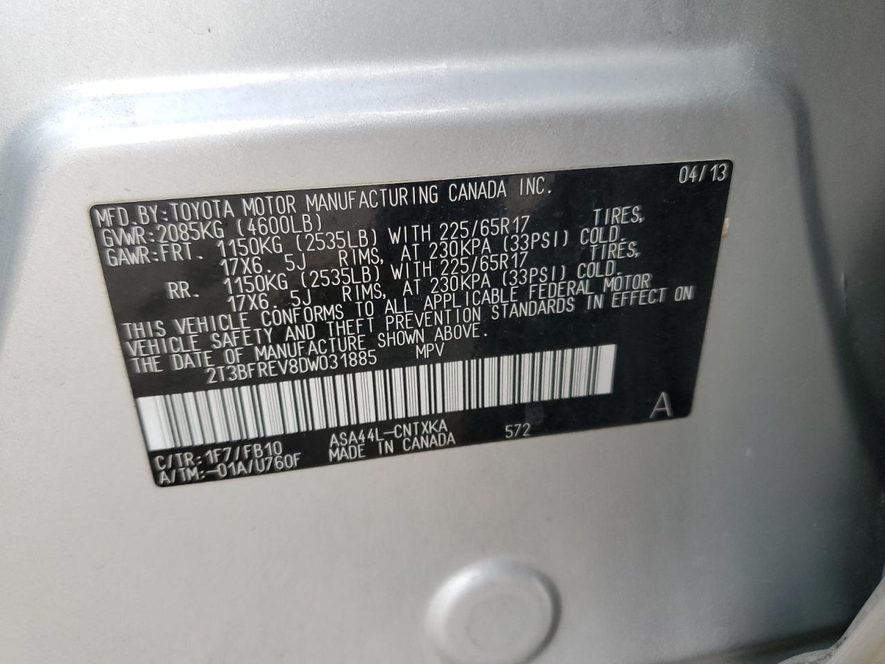 2013 Toyota RAV 4 - Image 15