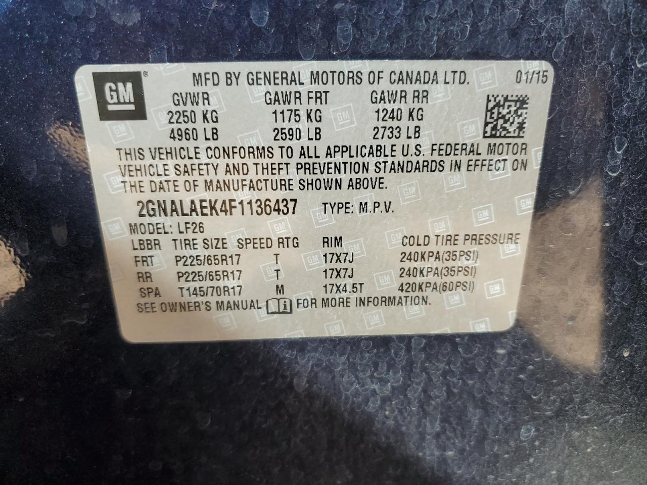 2015 Chevrolet Equinox - Image 15