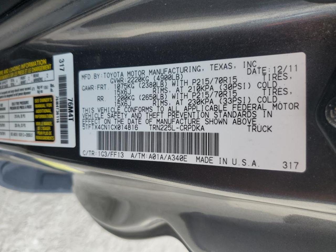 2012 Toyota Tacoma - Image 14