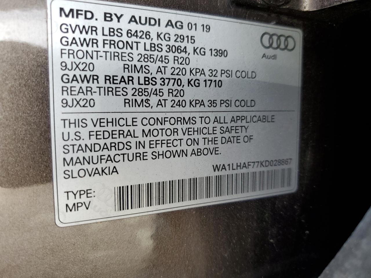 2019 Audi Q7 - Image 12
