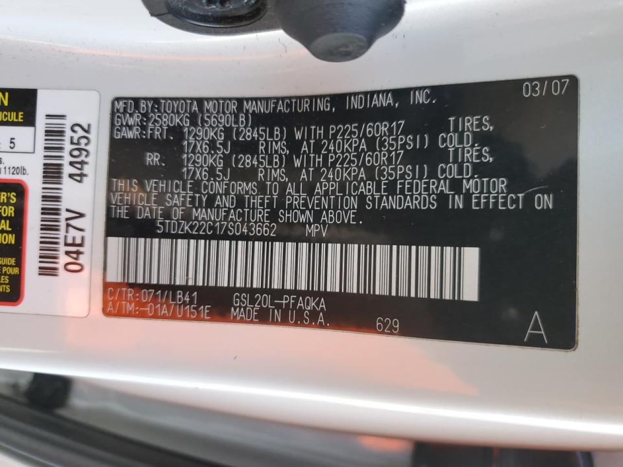 2007 Toyota Sienna - Image 16