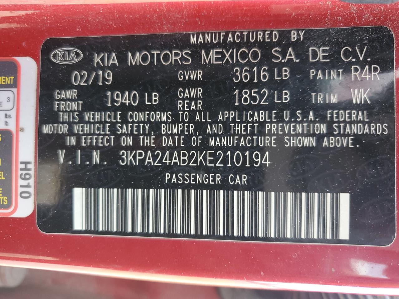 2019 Kia Rio - Image 14