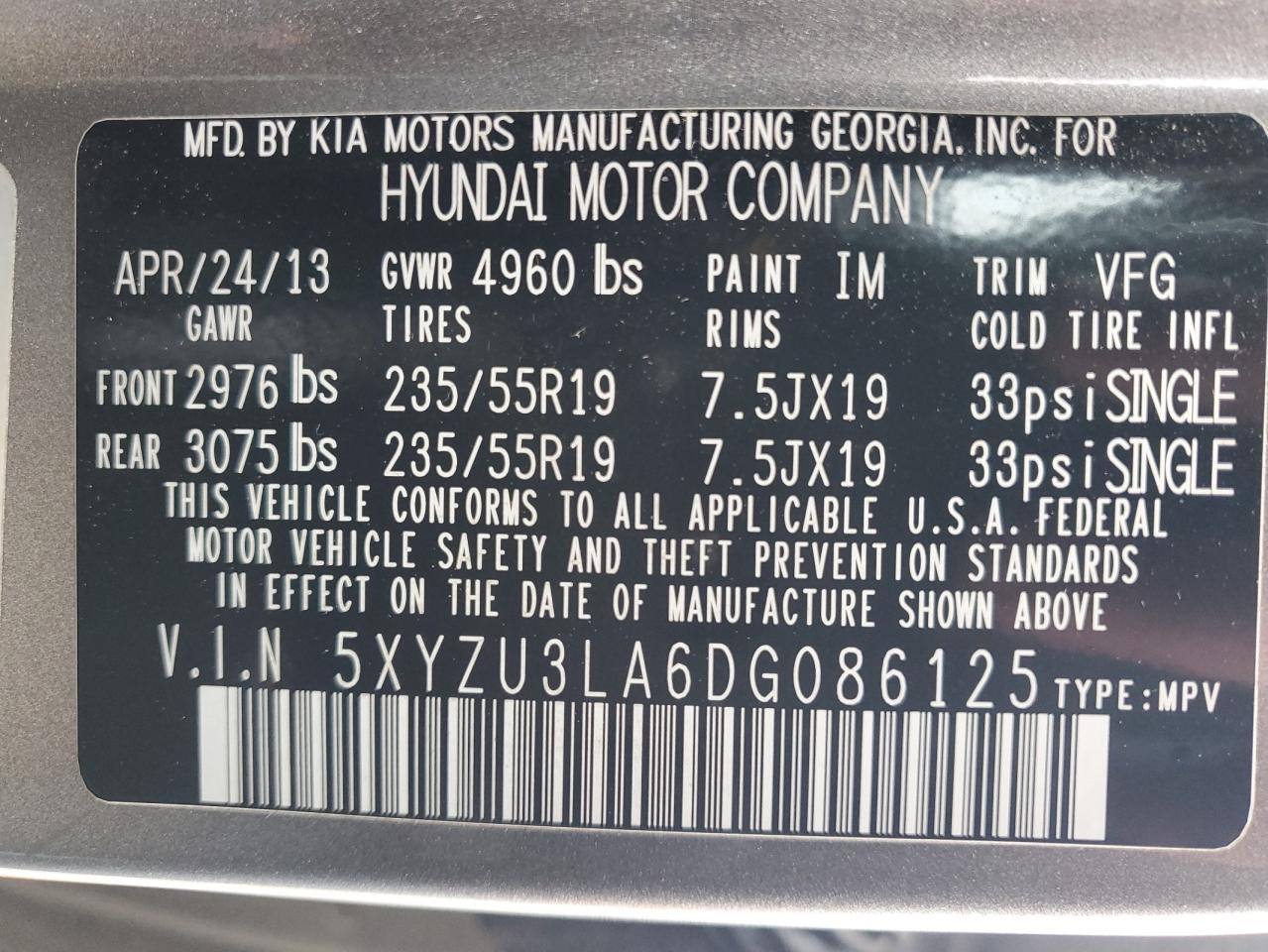 2013 Hyundai Santa Fe - Image 13