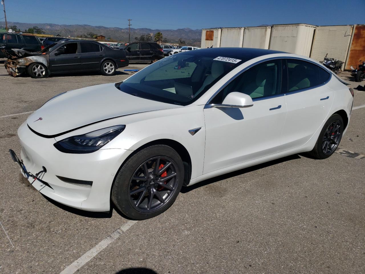 2020 Tesla Model 3 na sprzedaż w Van Nuys, CA - Rear End