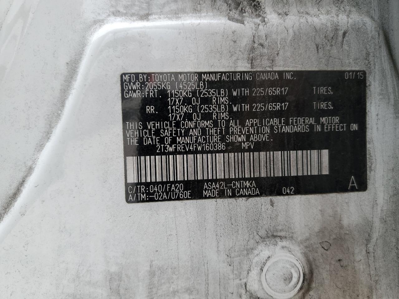 2015 Toyota RAV 4 - Image 13