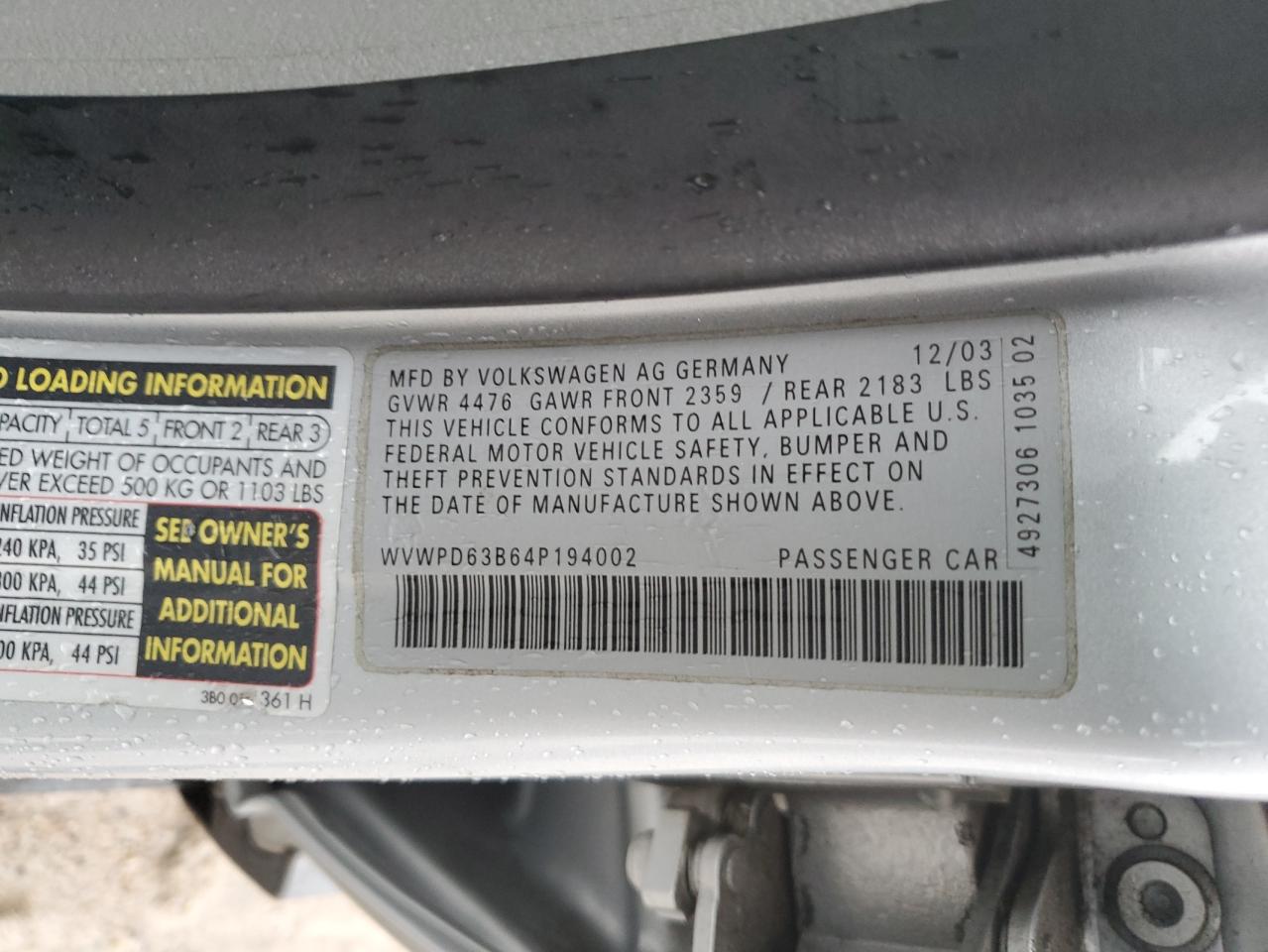 2004 Volkswagen Passat - Image 13