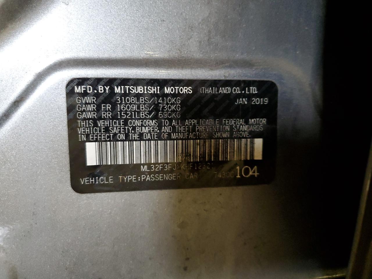 2019 Mitsubishi Mirage - Image 12