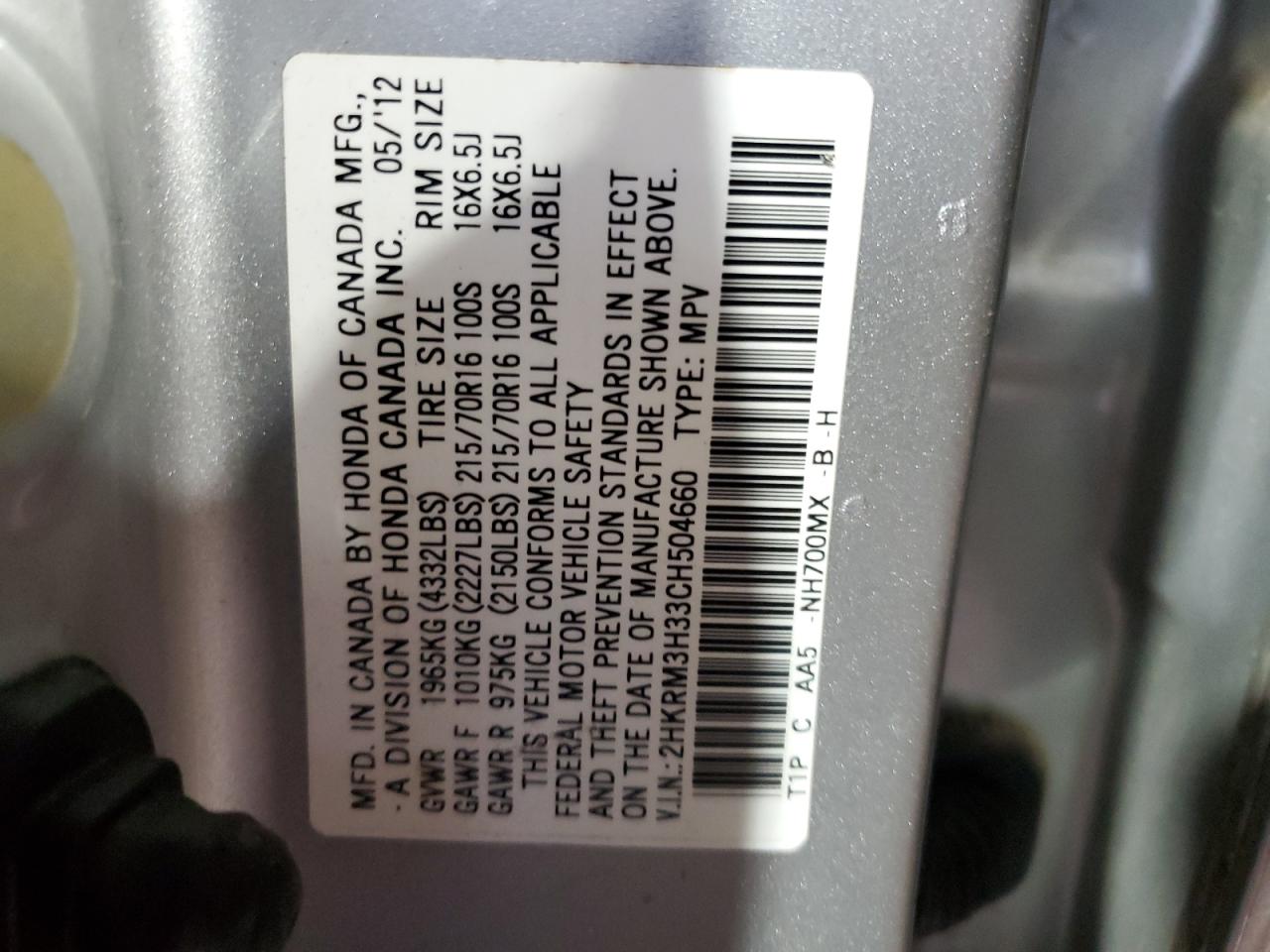 2012 Honda CR-V - Image 14