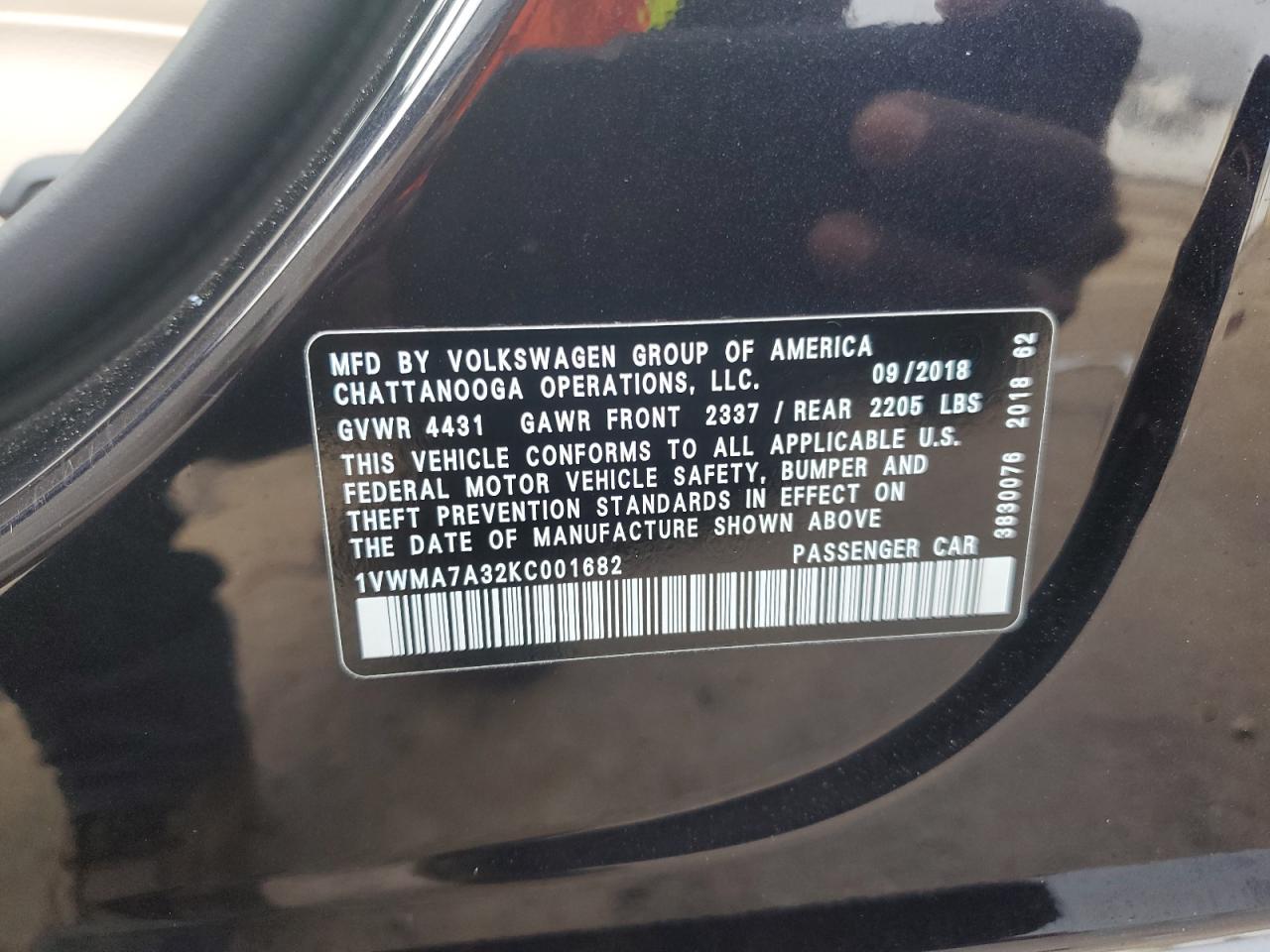 2019 Volkswagen Passat - Image 12