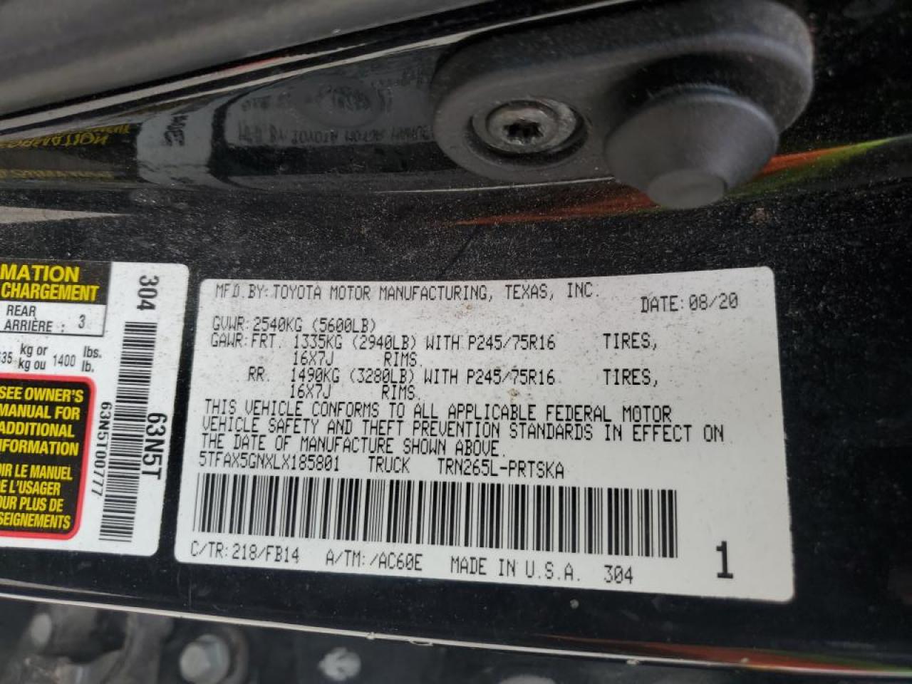 2020 Toyota Tacoma - Image 13