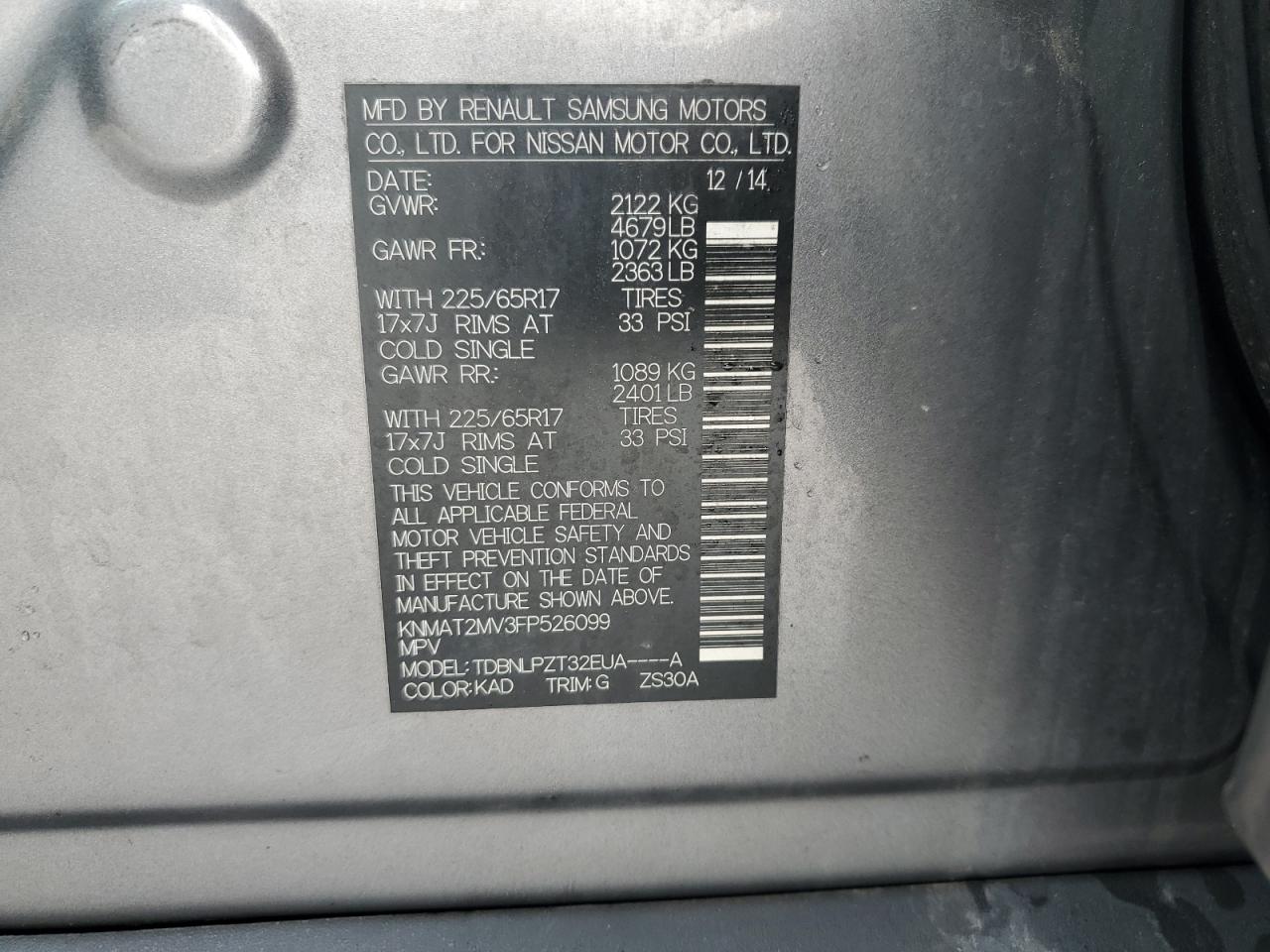 2015 Nissan Rogue - Image 13