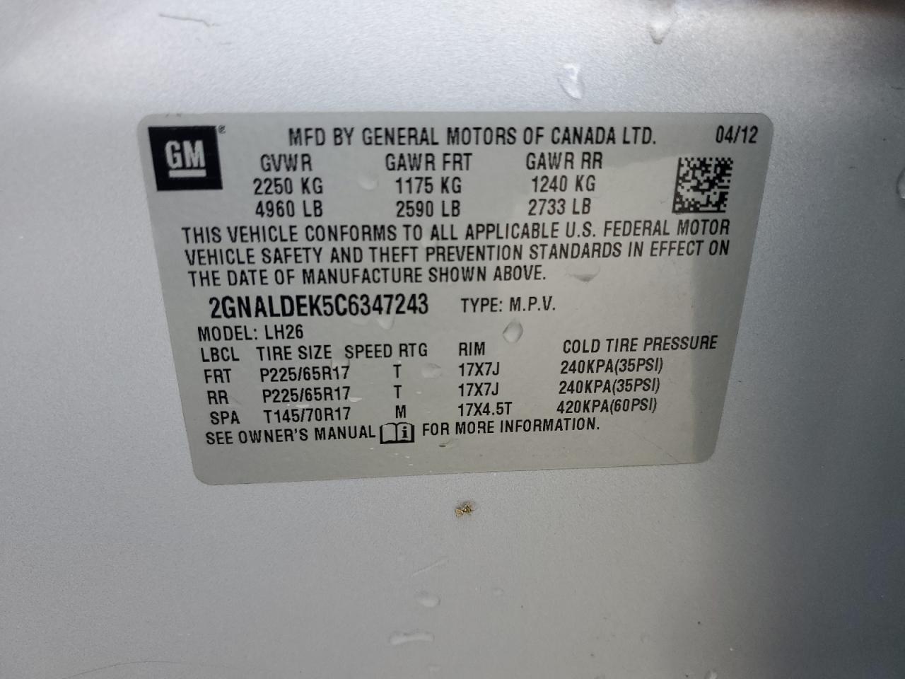 2012 Chevrolet Equinox - Image 13