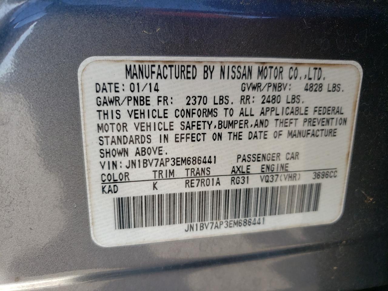 2014 Infiniti Q50 - Image 13