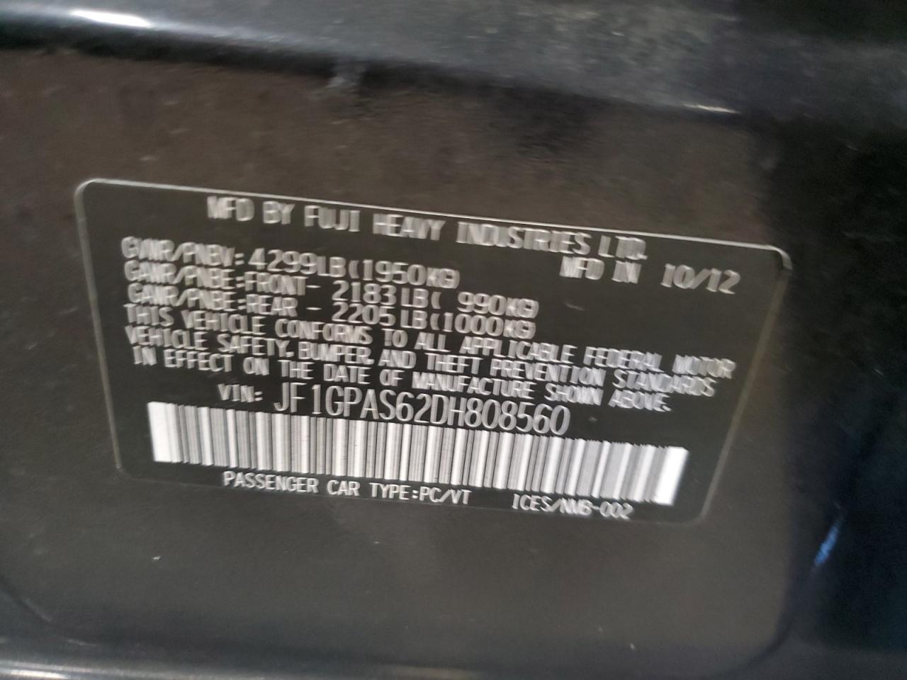 2013 Subaru Impreza - Image 12