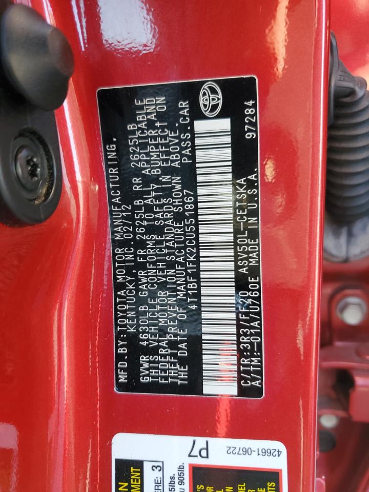 2012 Toyota Camry - Image 12