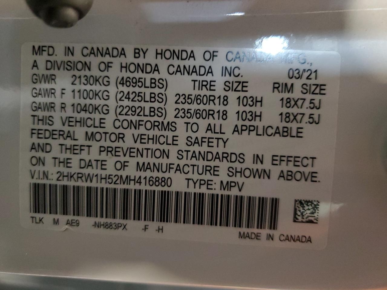 2021 Honda CR-V - Image 15