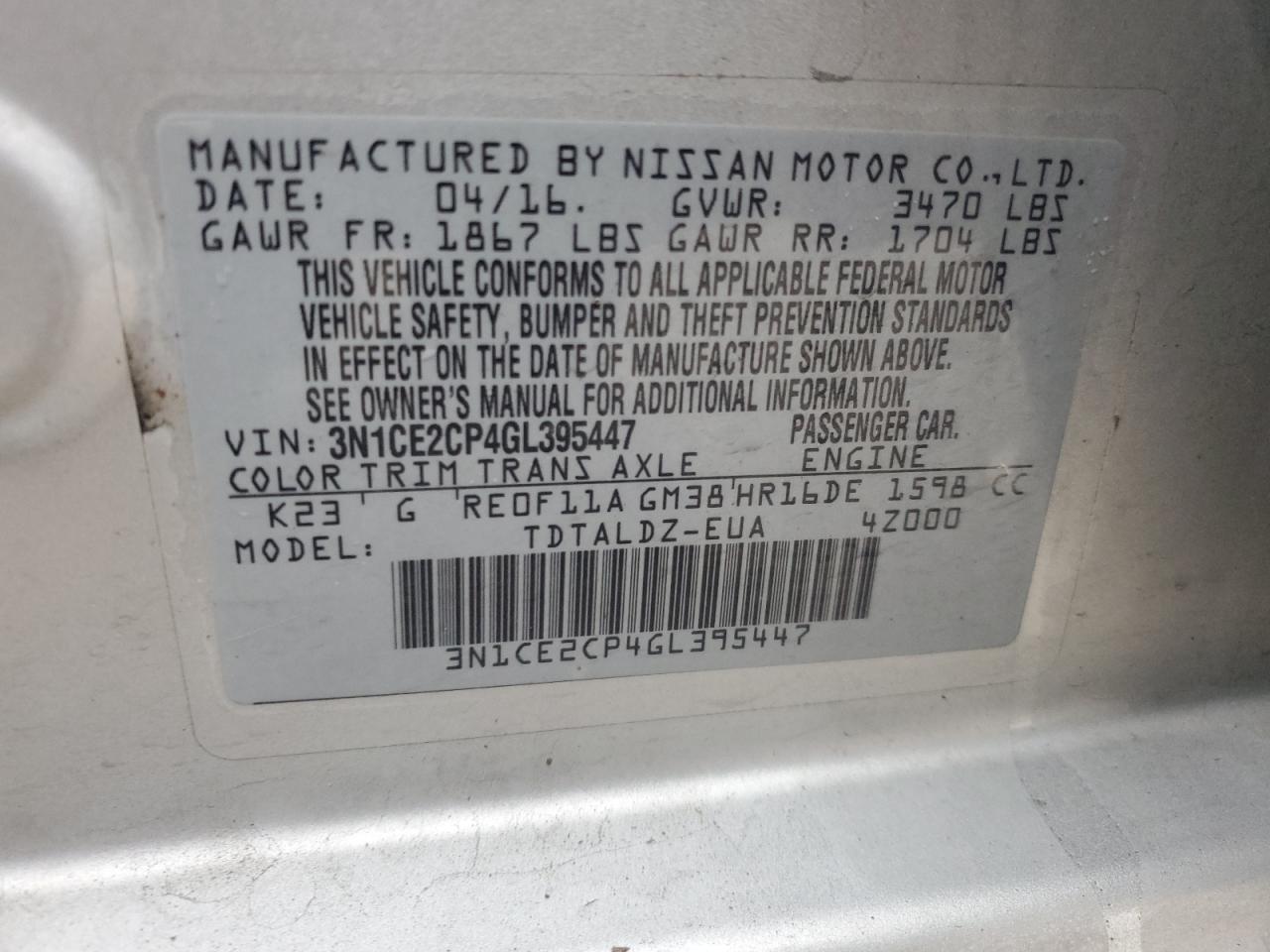 2016 Nissan Versa - Image 12