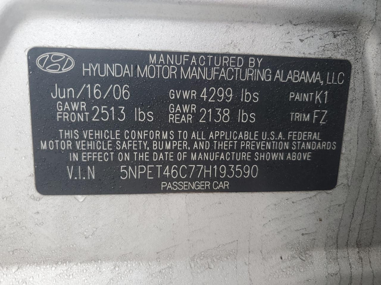 2007 Hyundai Sonata - Image 12