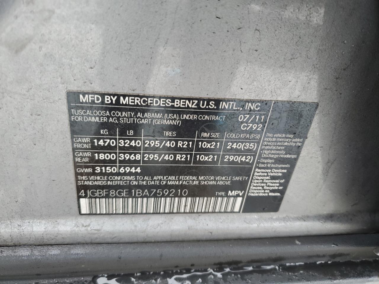 2011 Mercedes-Benz GL-klasse - Image 13
