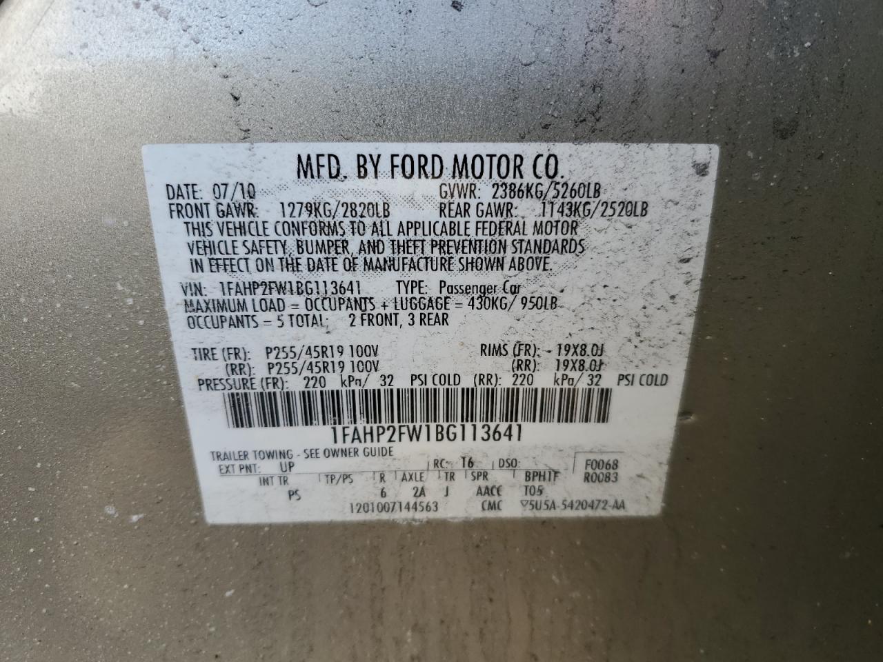 2011 Ford Taurus - Image 12