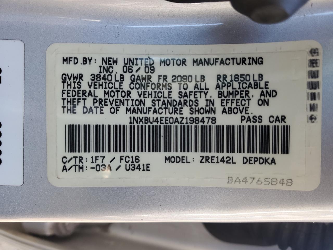 2010 Toyota Corolla - Image 12