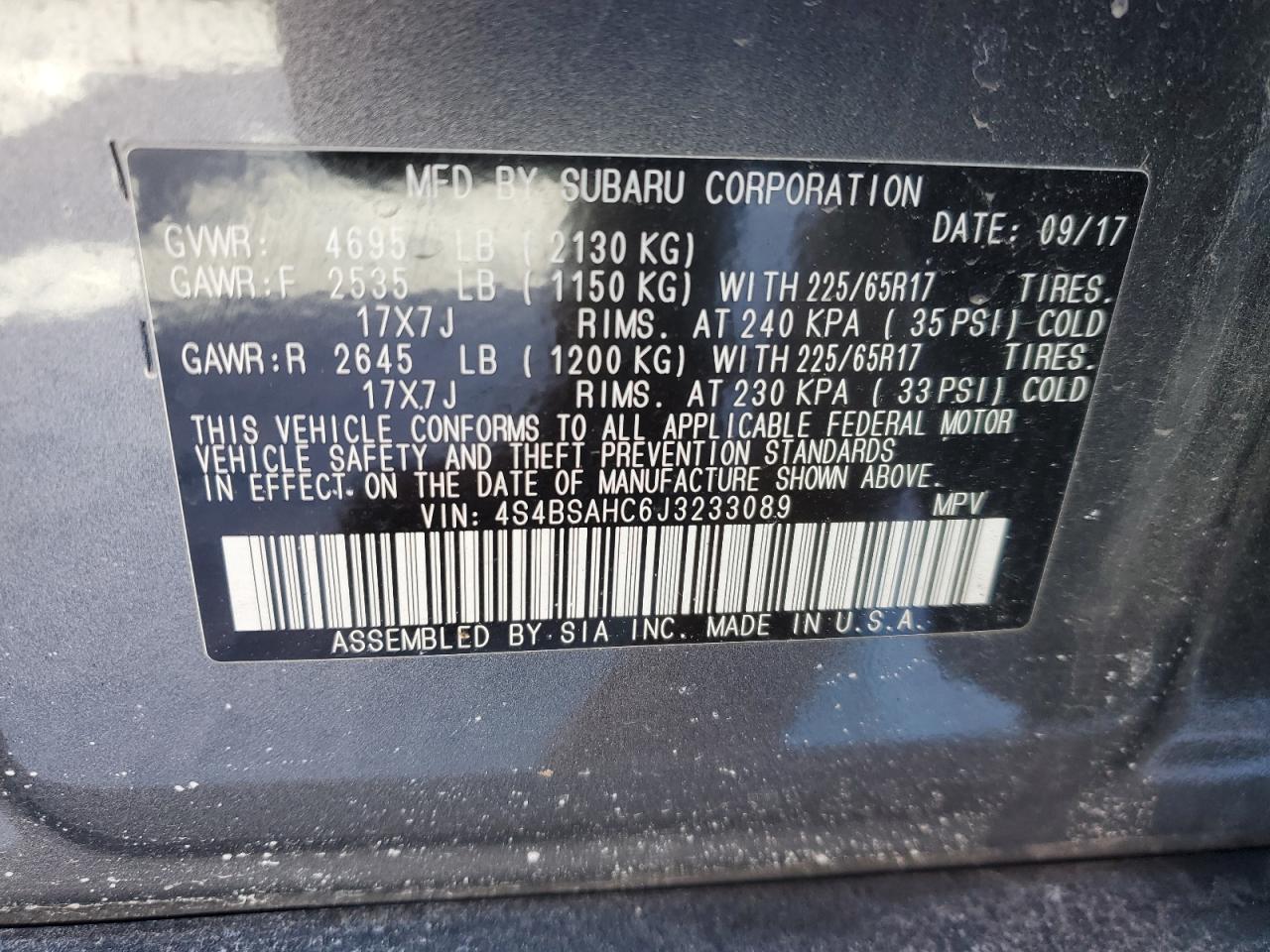 2018 Subaru Outback - Image 12