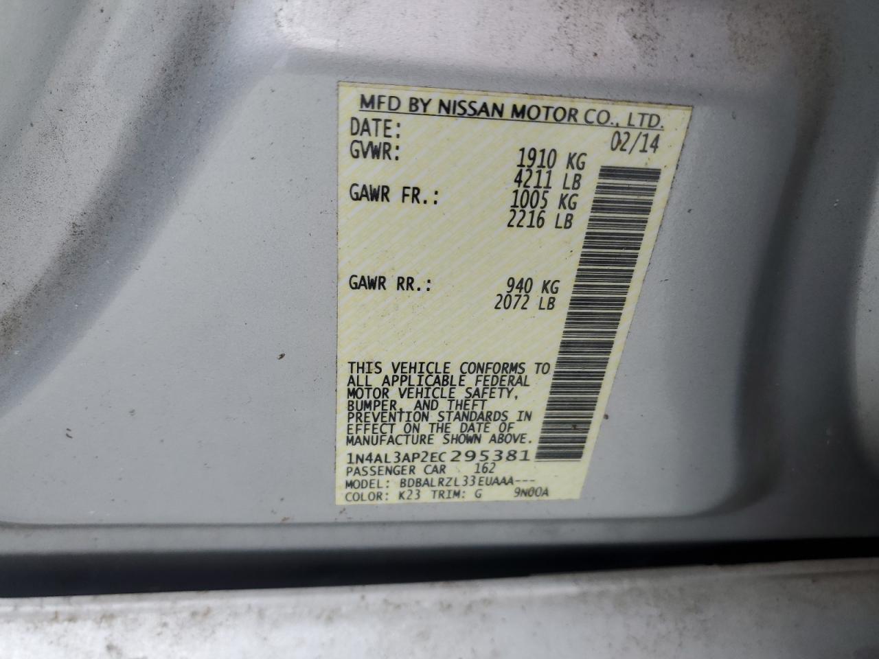 2014 Nissan Altima - Image 12