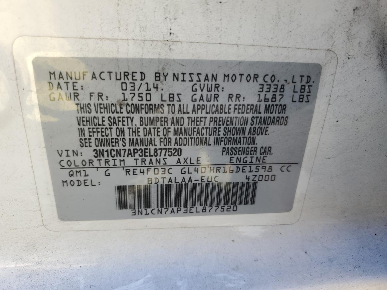 2014 Nissan Versa - Image 12