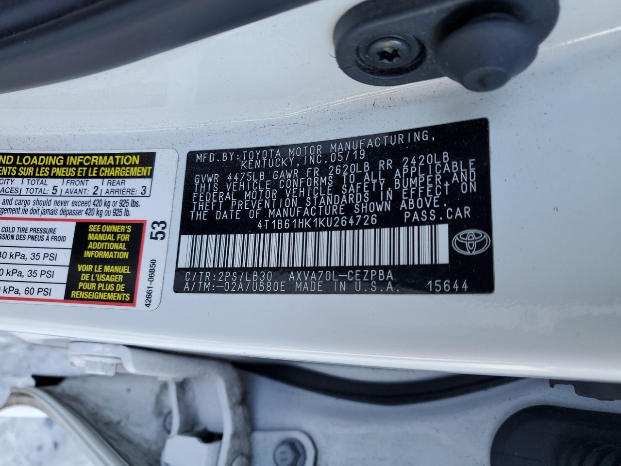 2019 Toyota Camry - Image 15
