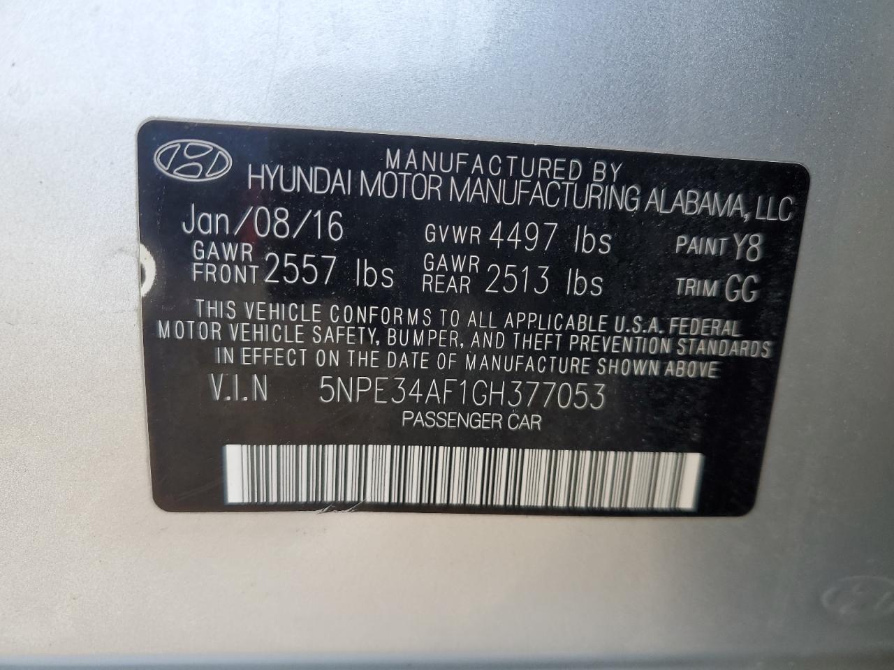 2016 Hyundai Sonata - Image 12