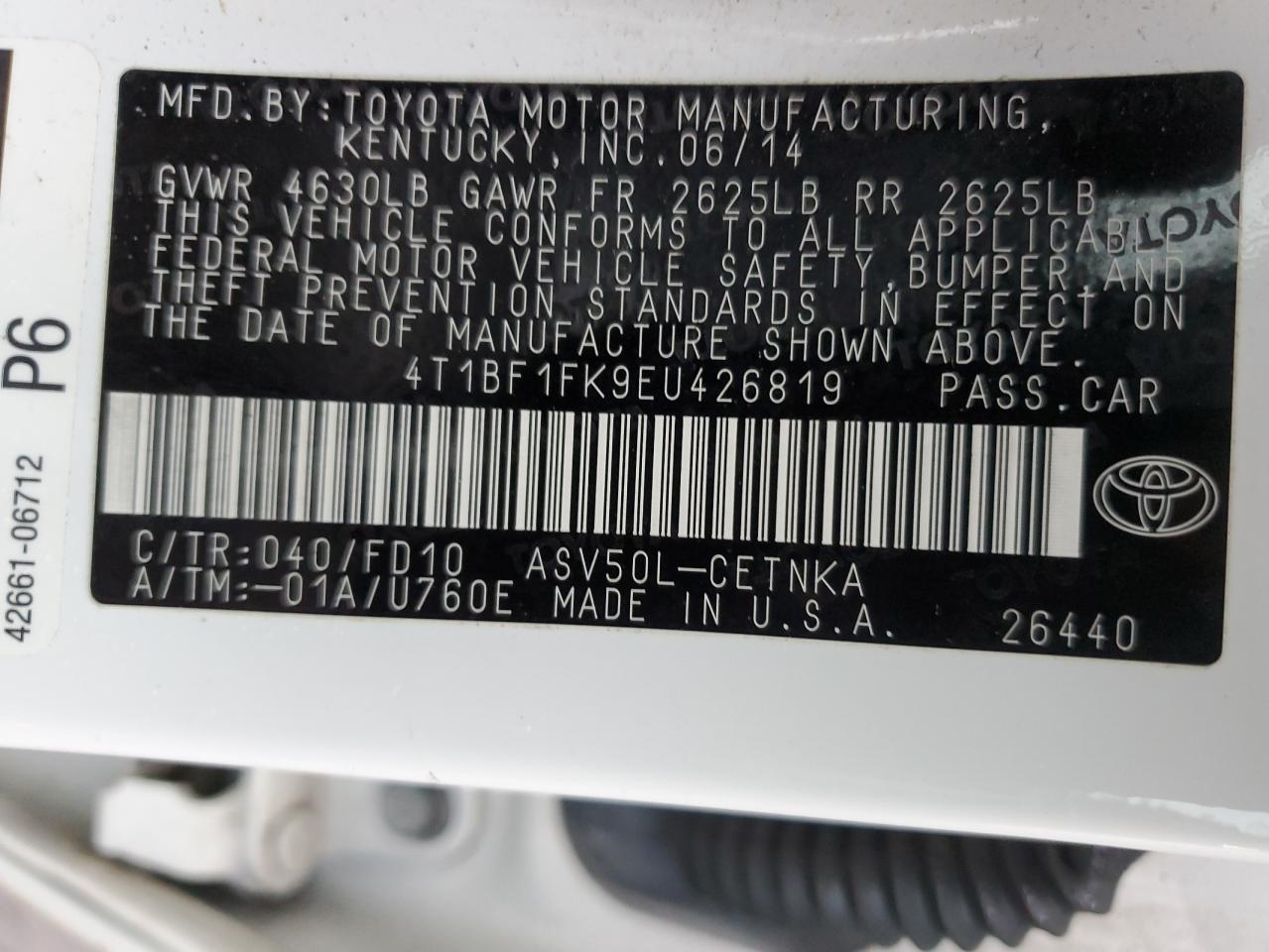 2014 Toyota Camry - Image 14