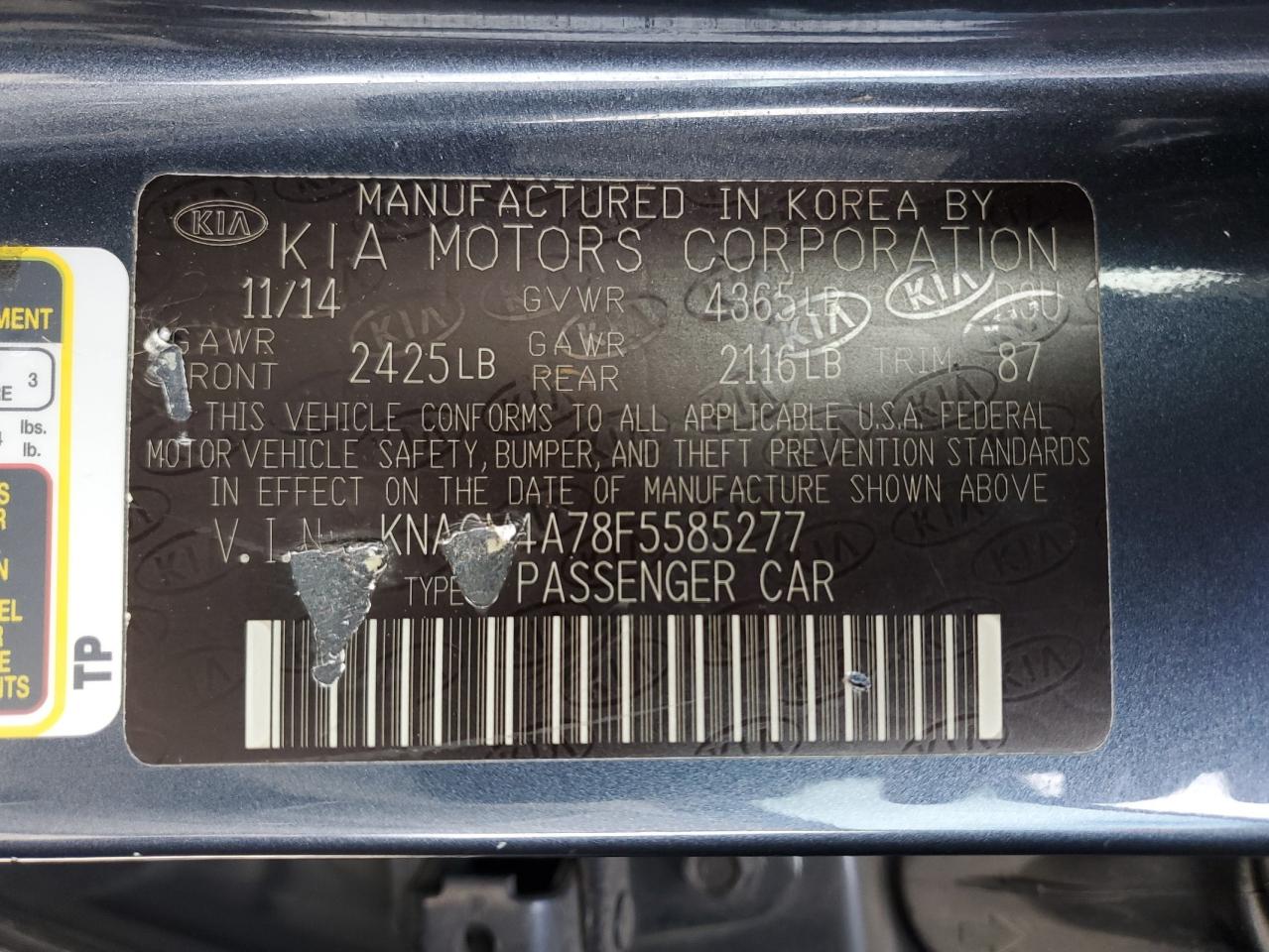 2015 Kia Optima - Image 14
