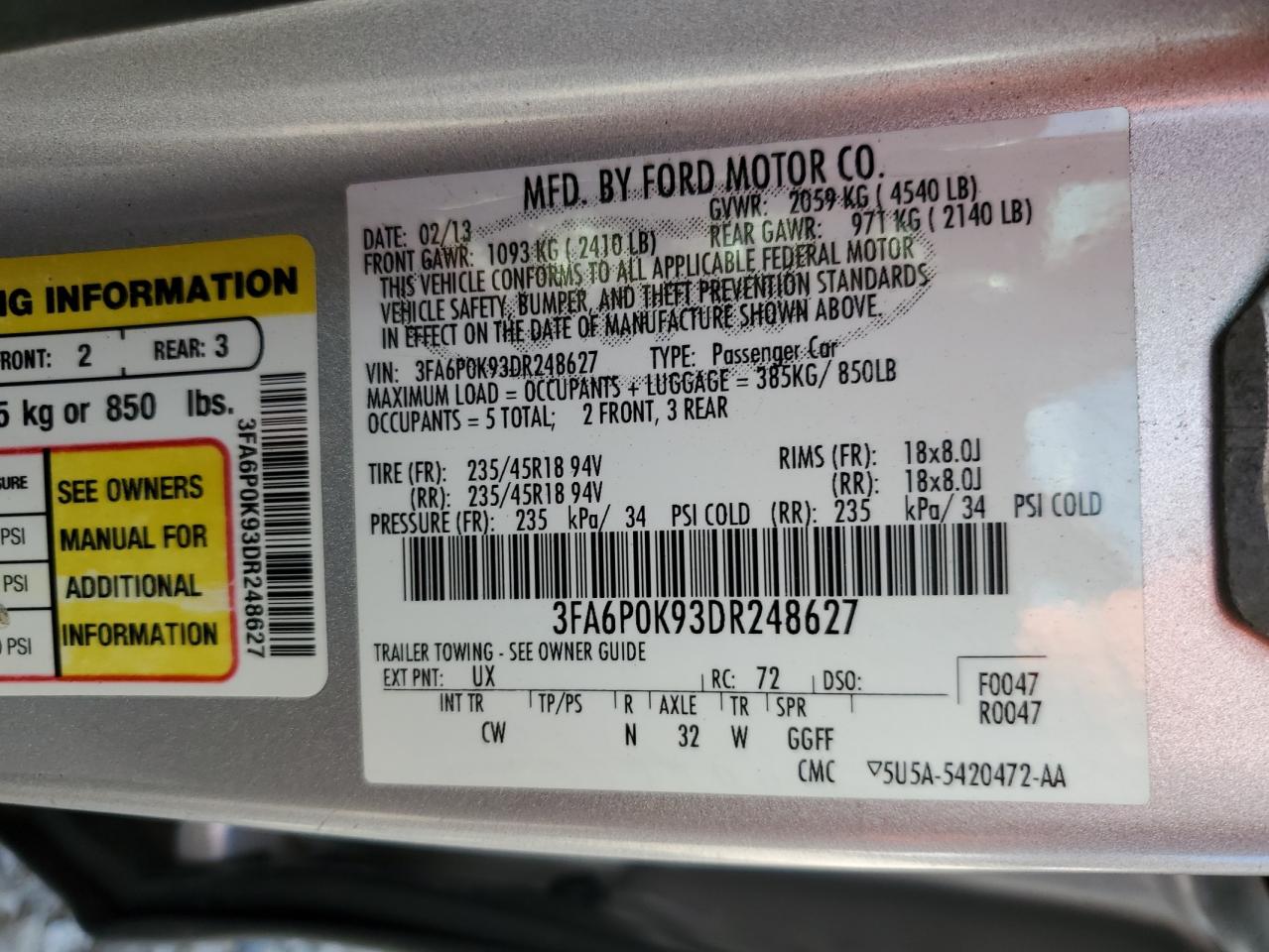 2013 Ford Fusion - Image 12