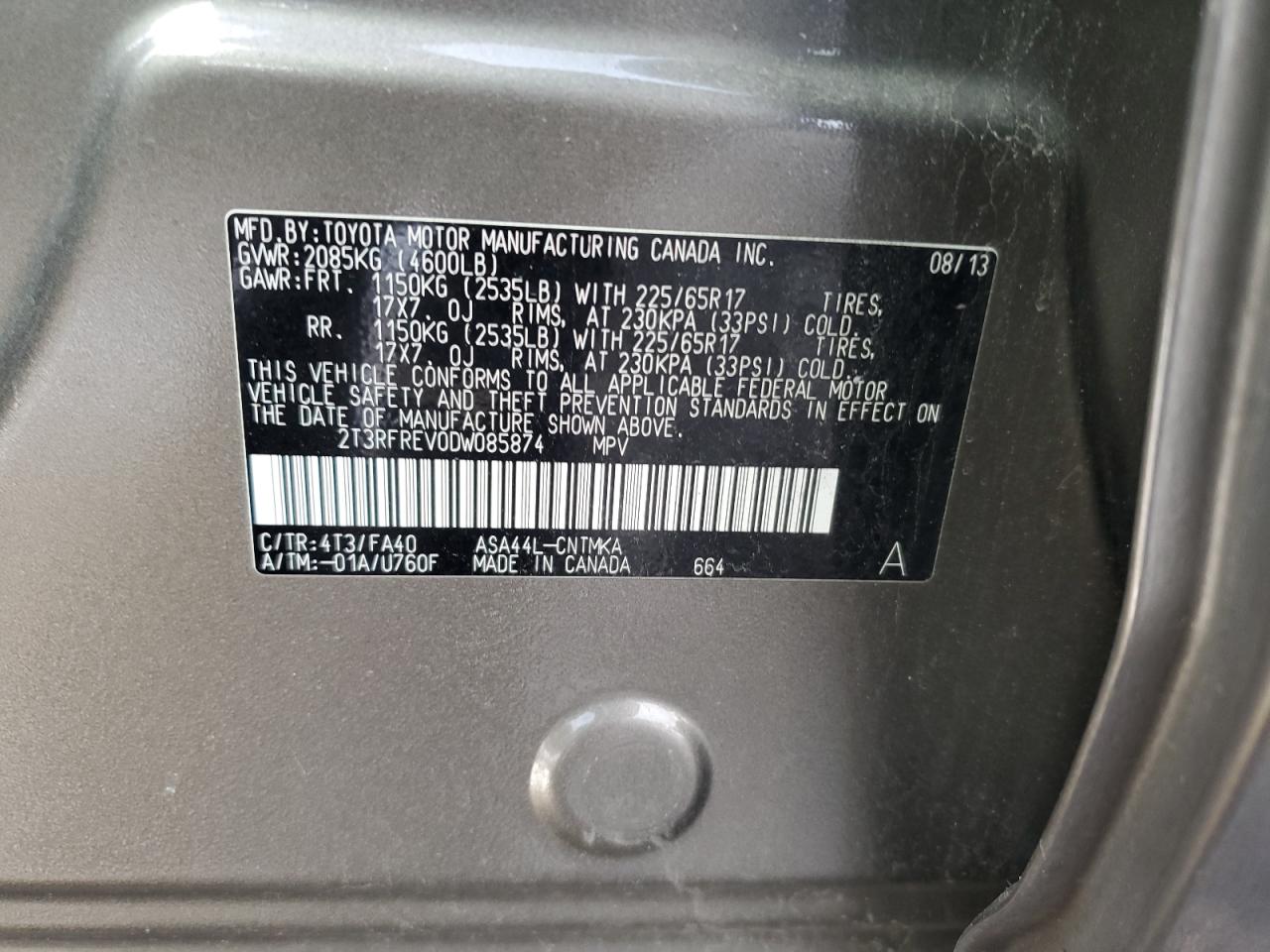 2013 Toyota RAV 4 - Image 13