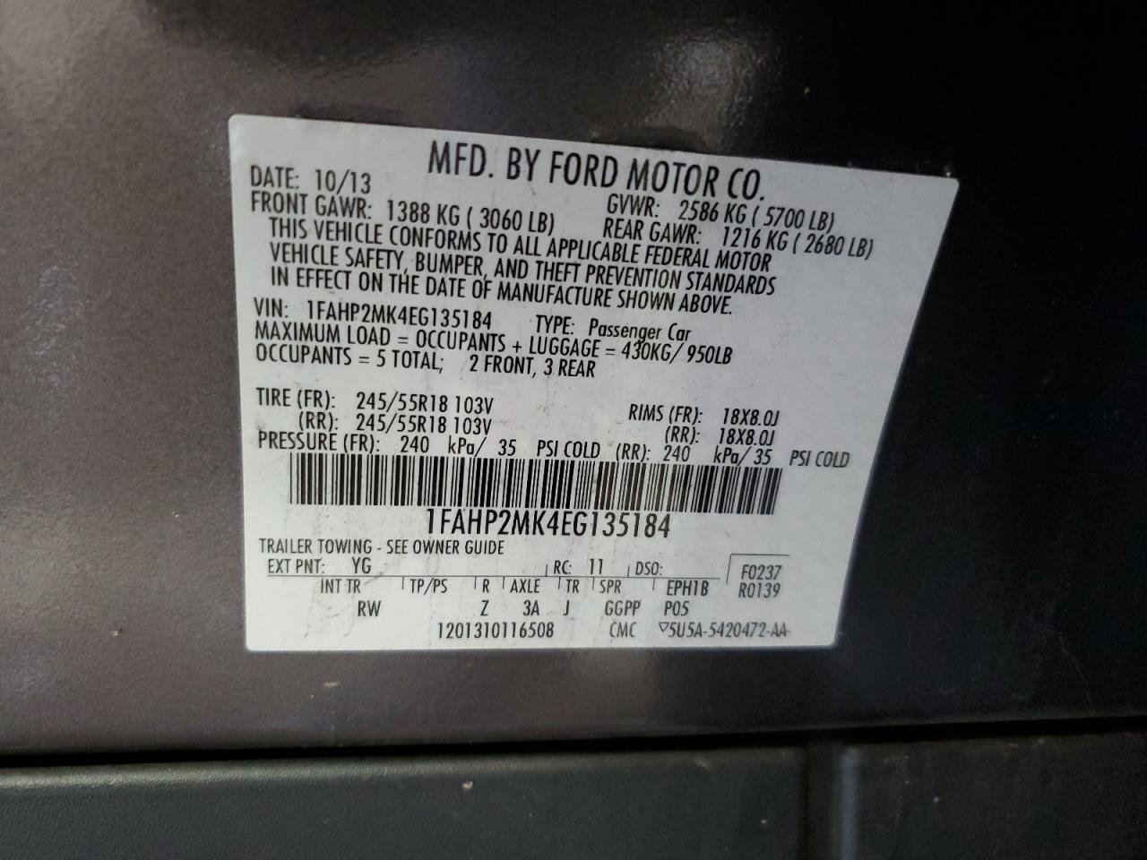 2014 Ford Taurus - Image 12