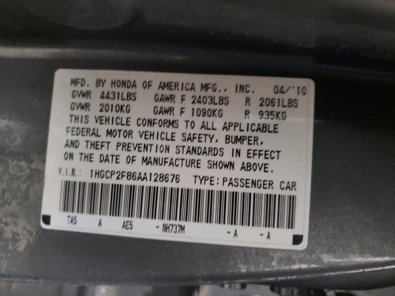 2010 Honda Accord - Image 12