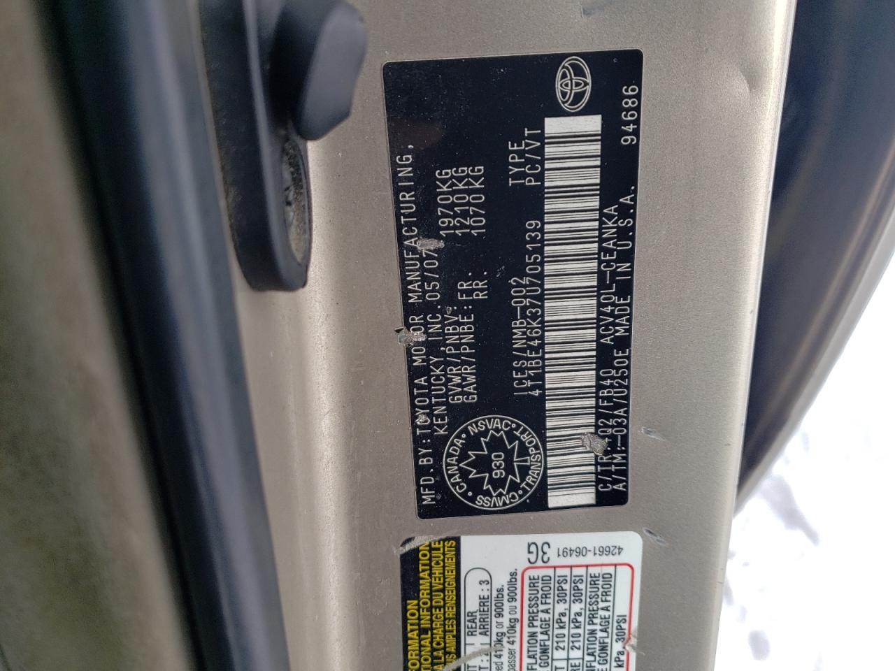 2007 Toyota Camry - Image 12