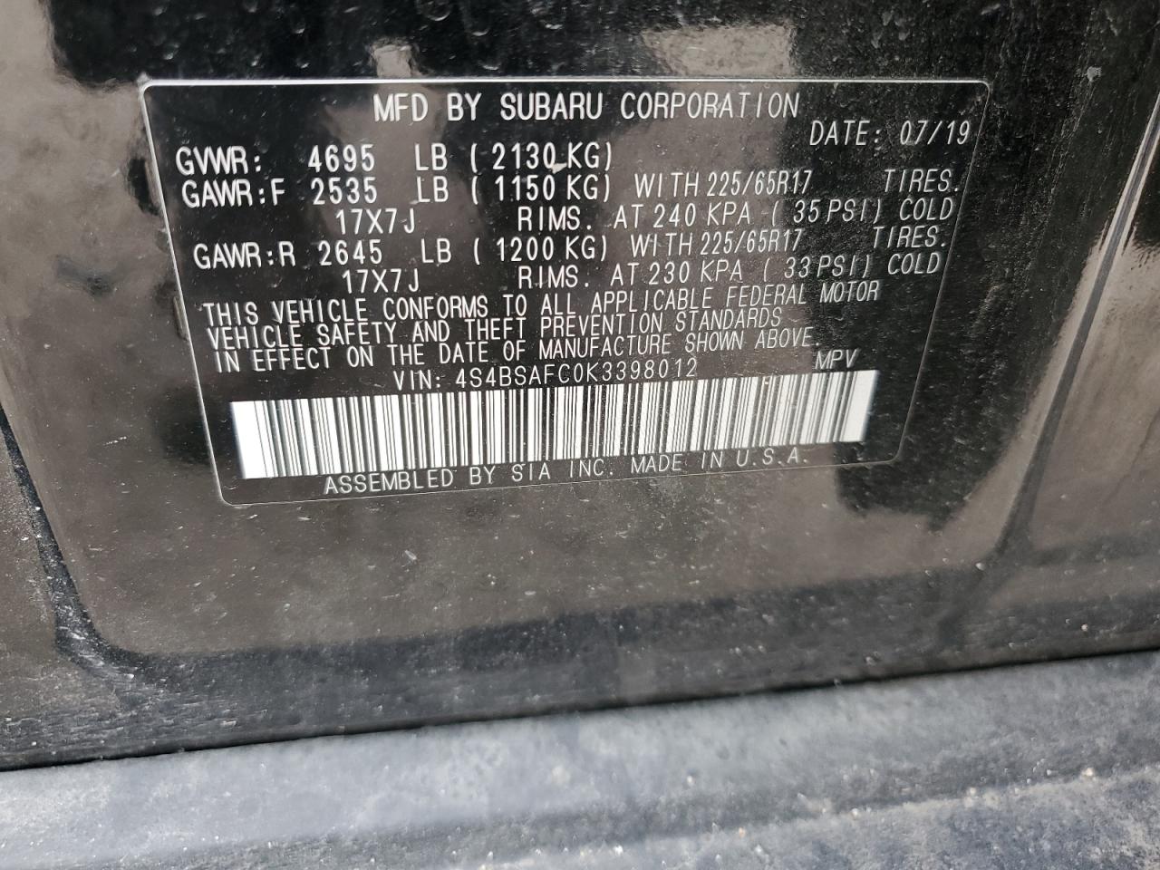 2019 Subaru Outback - Image 16