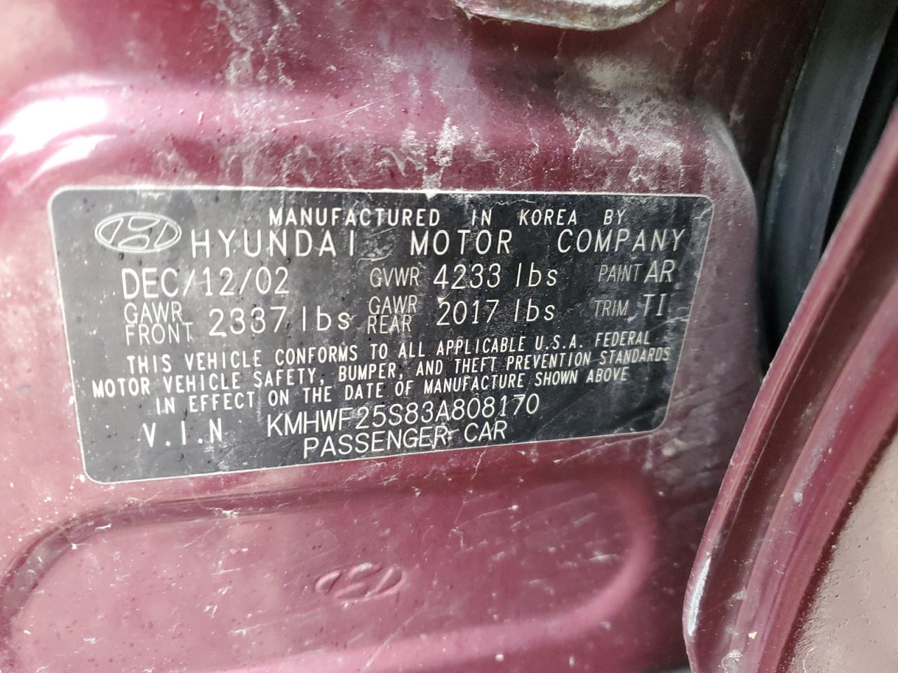 2003 Hyundai Sonata - Image 14