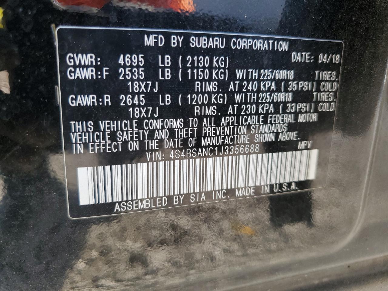 2018 Subaru Outback - Image 13