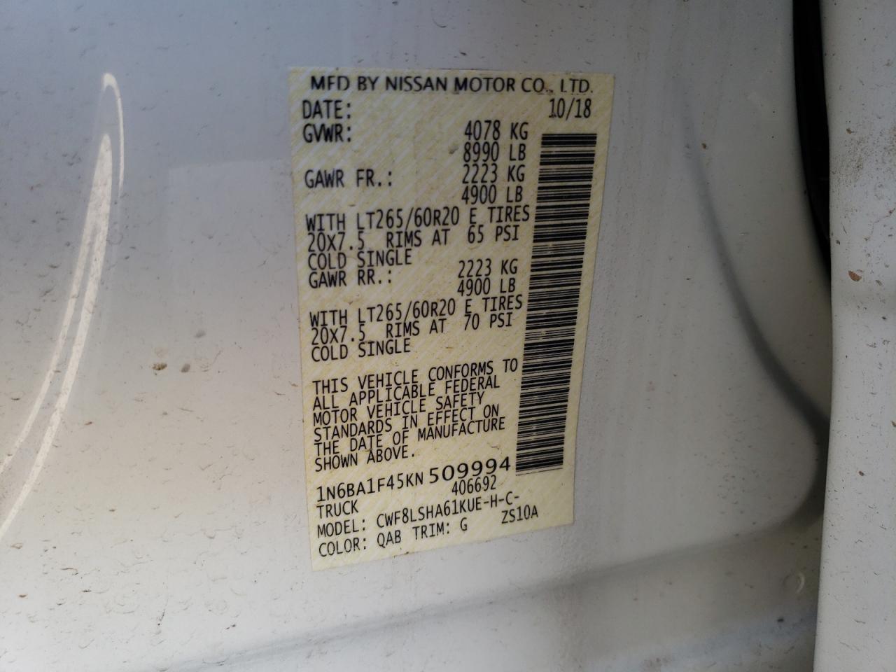 2019 Nissan Titan - Image 12
