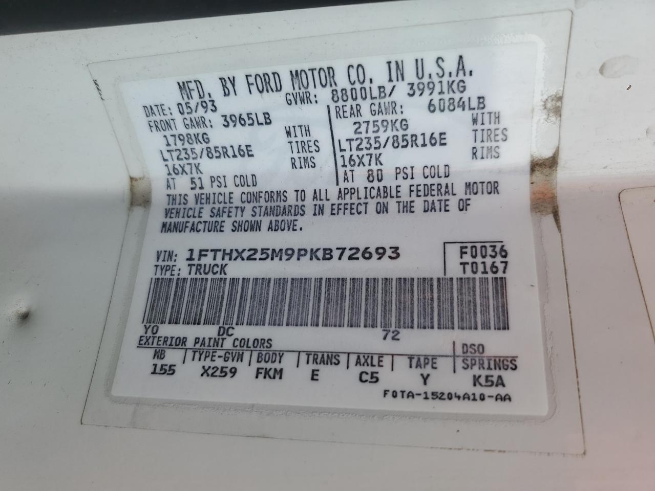1993 Ford F250 - Image 12