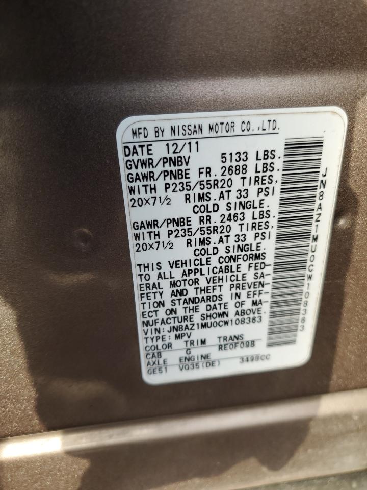 2012 Nissan Murano - Image 14