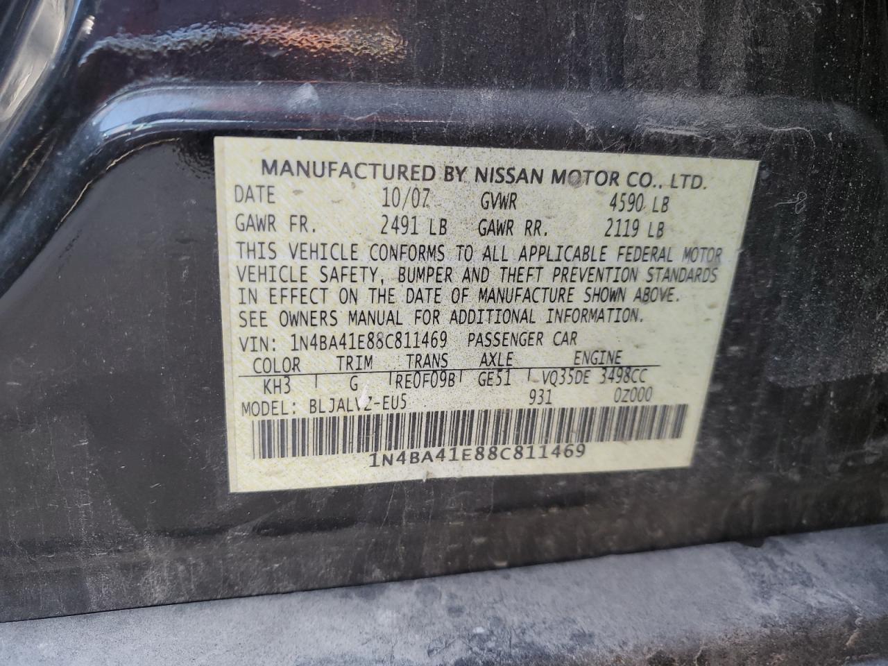 2008 Nissan Maxima - Image 15